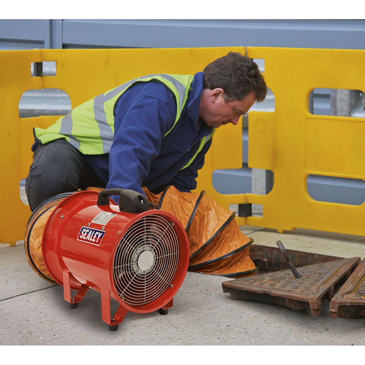 Sealey Portable Ventilator 300mm with 5m Ducting VEN300