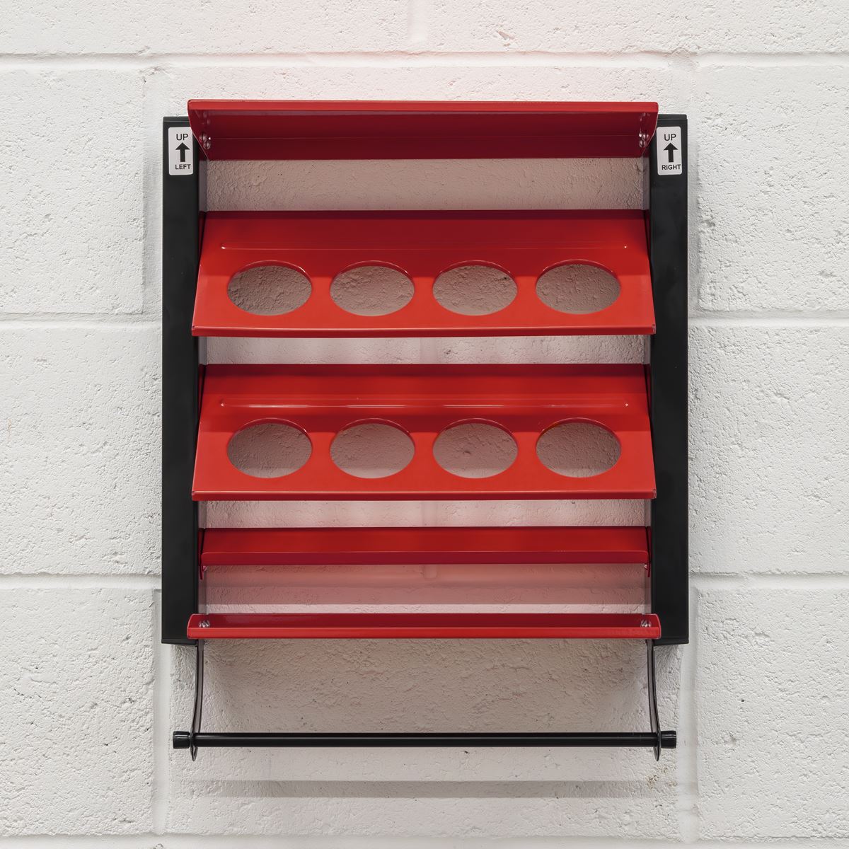Sealey Spray Can Storage Rack with 8 Can Holders APSCR8