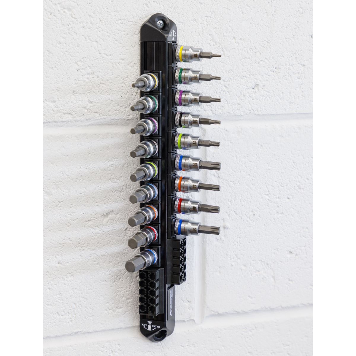 Sealey Premier Platinum Series Hex & TRX-Star Socket Bit Set 3/8"Sq Drive 18pc