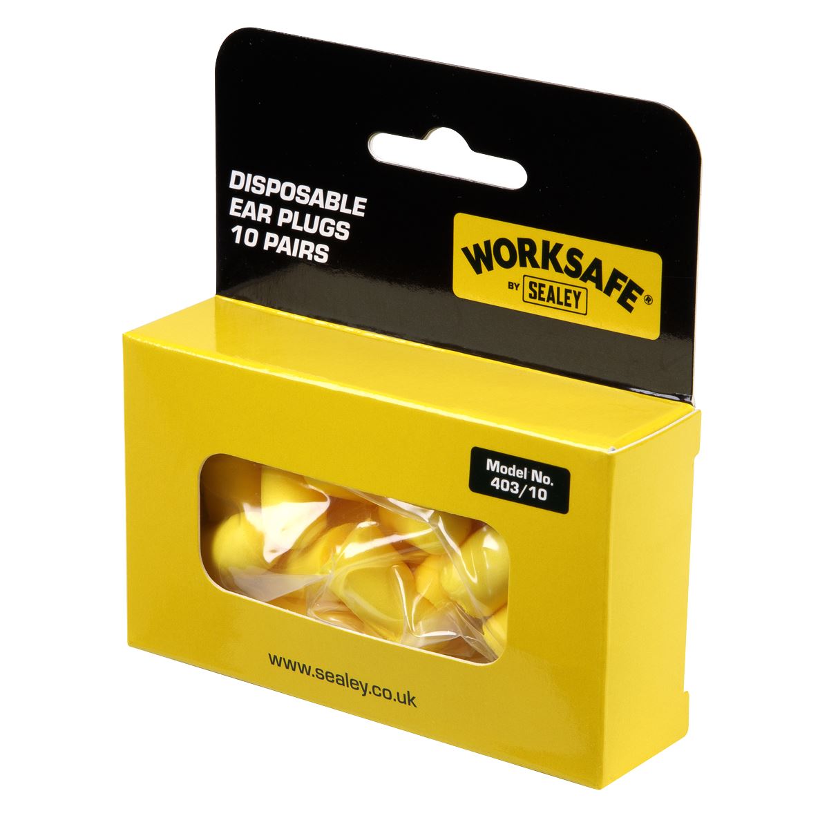 Sealey Ear Plugs Disposable - 10 Pairs 403/10