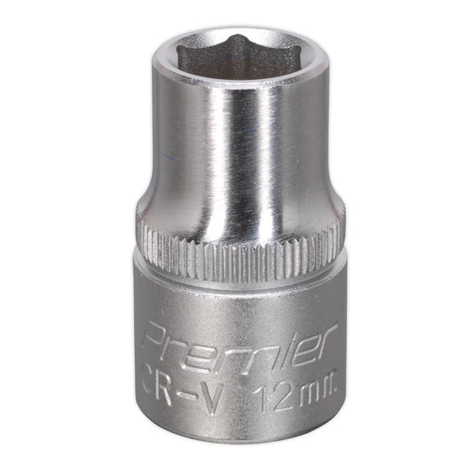 Sealey WallDrive Socket 12mm 1/2"Sq Drive S1212