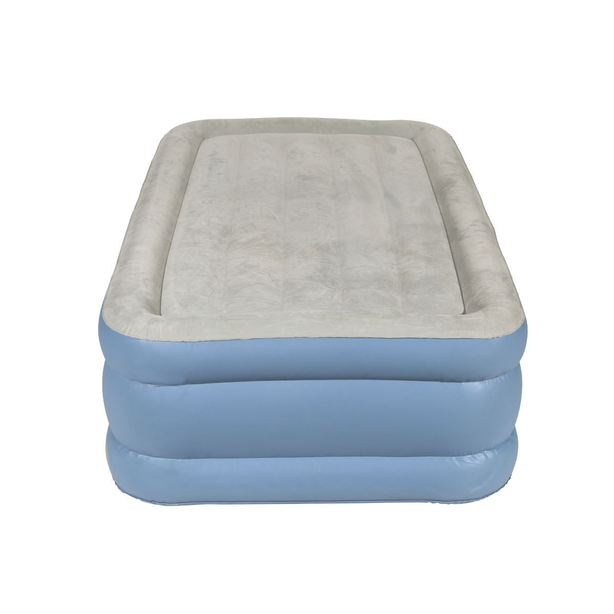 Sealey Dellonda, Single, Inflatable High Raised Flocked Air Bed, with Built-In Electric Pump, Carry Bag, Self Inflation/Deflation and Coil Beam Construction, For Home and Camping, 191x99x46cm, DL146 DL146