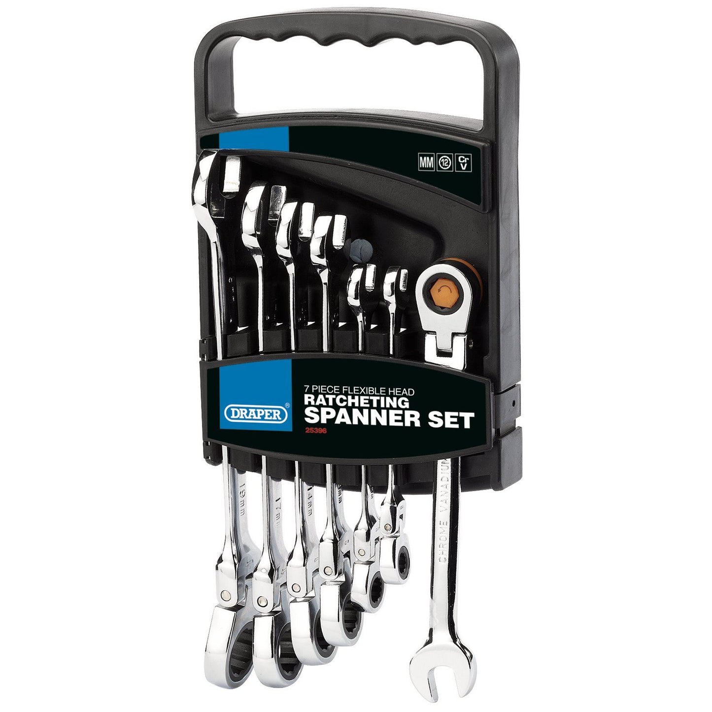 Set Of 7 Keys Mixed With Ratchet Head Articulated Draper For Moto - 25396