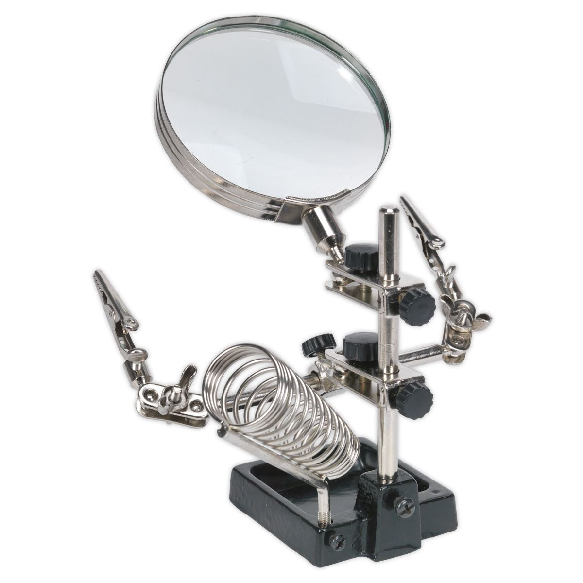 Sealey Mini Robot Soldering Stand with Magnifier & Iron Holder SD150H