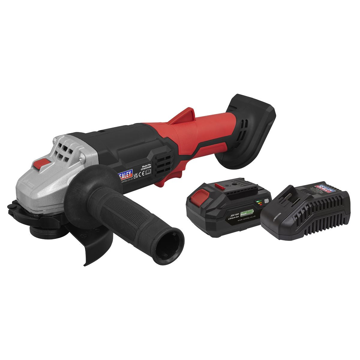 Sealey Cordless Angle Grinder Kit 115mm 20V 4Ah CP20VAGBKIT1