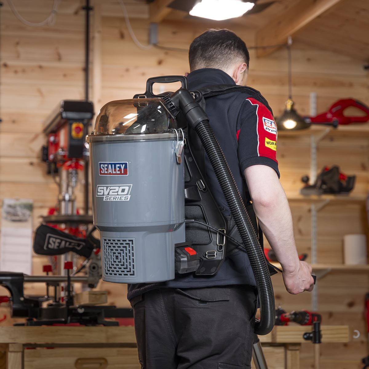 Sealey Cordless Backpack Vacuum Kit SV20 Series 40V CP40VBVKIT