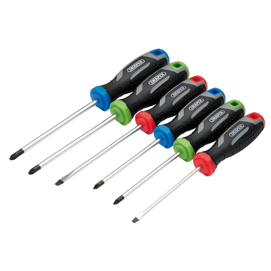 Draper Soft Grip Screwdriver Set (6 Piece)