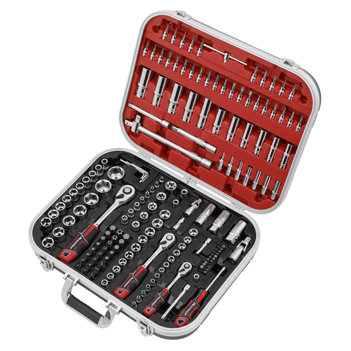 Sealey Socket Set 172pc 1/4", 3/8" & 1/2"Sq Drive WallDrive� AK7981
