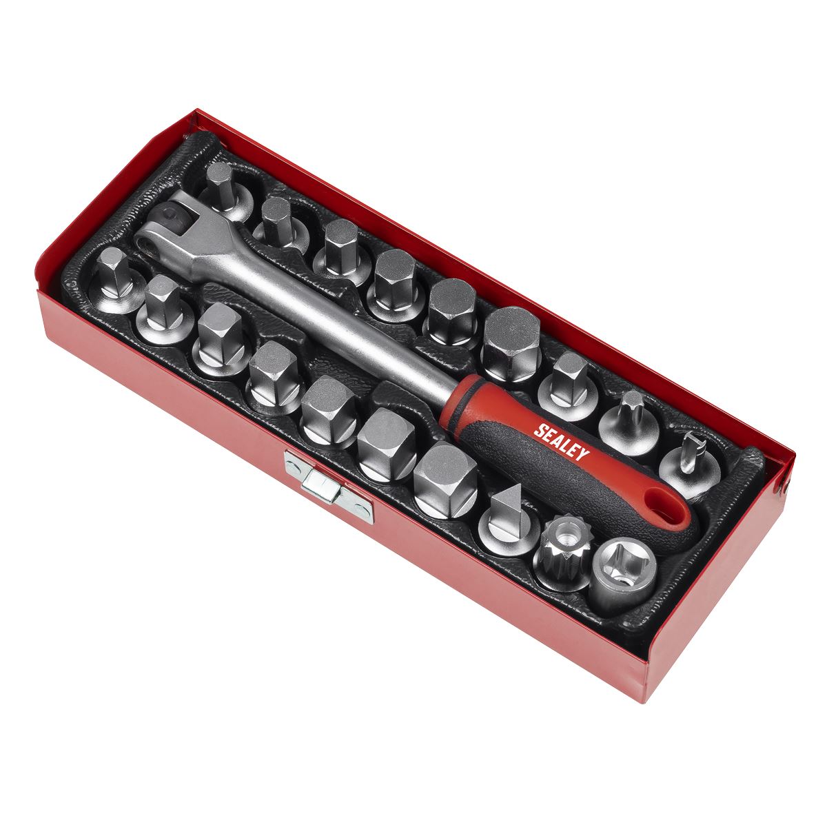 Sealey Oil Drain Plug Key Set 3/8" Sq Drive 20pc AK759