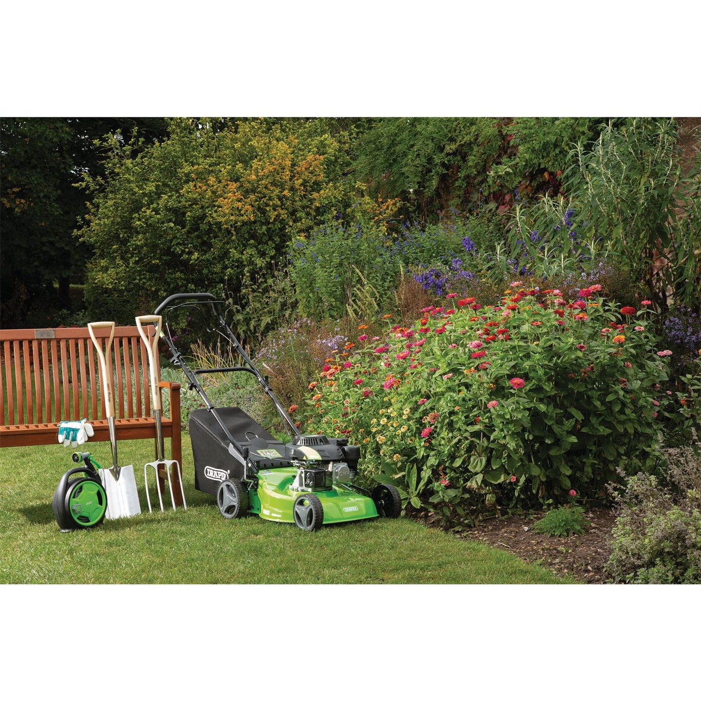 Draper 460mm Self-Propelled Petrol Lawn Mower (150cc/3.6HP) LMP460 - 08672