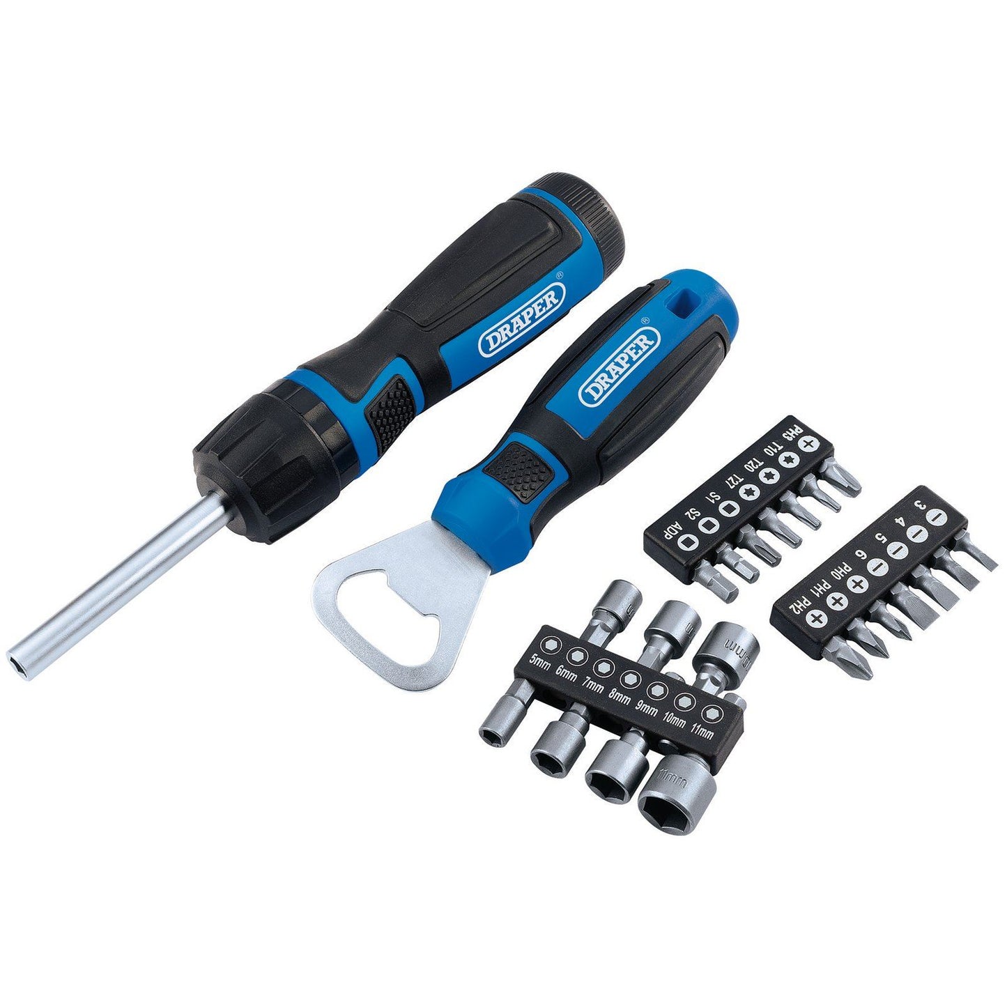 Draper Ratchet Screwdriver (23 Piece) RBS23 - 70443