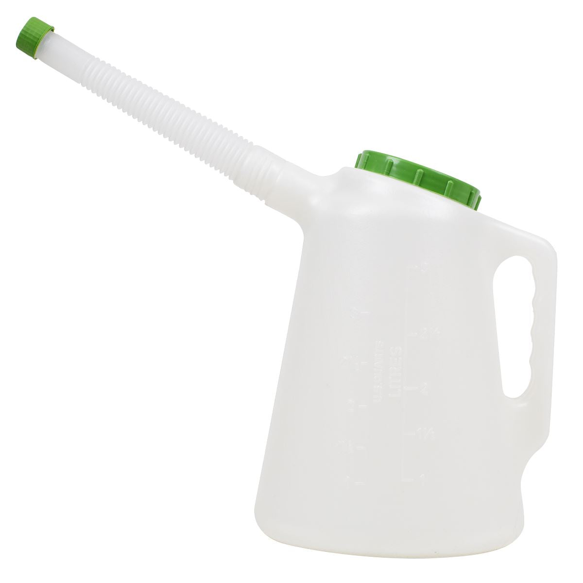 Sealey Oil Container with Flexible Spout 3L - Green Lid JDL3G