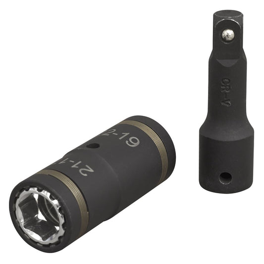 Sealey 4-in-1 1/2"Sq Drive Impact Socket Set 2pc SX1821