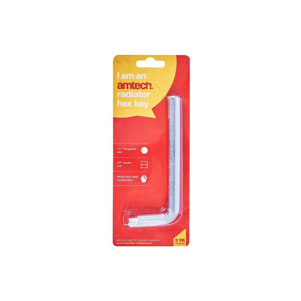 Radiator Hex Allen Key Bleed Bleeding Valve Tool Hexagon 3/8" & 1/2" Spanner - C3155