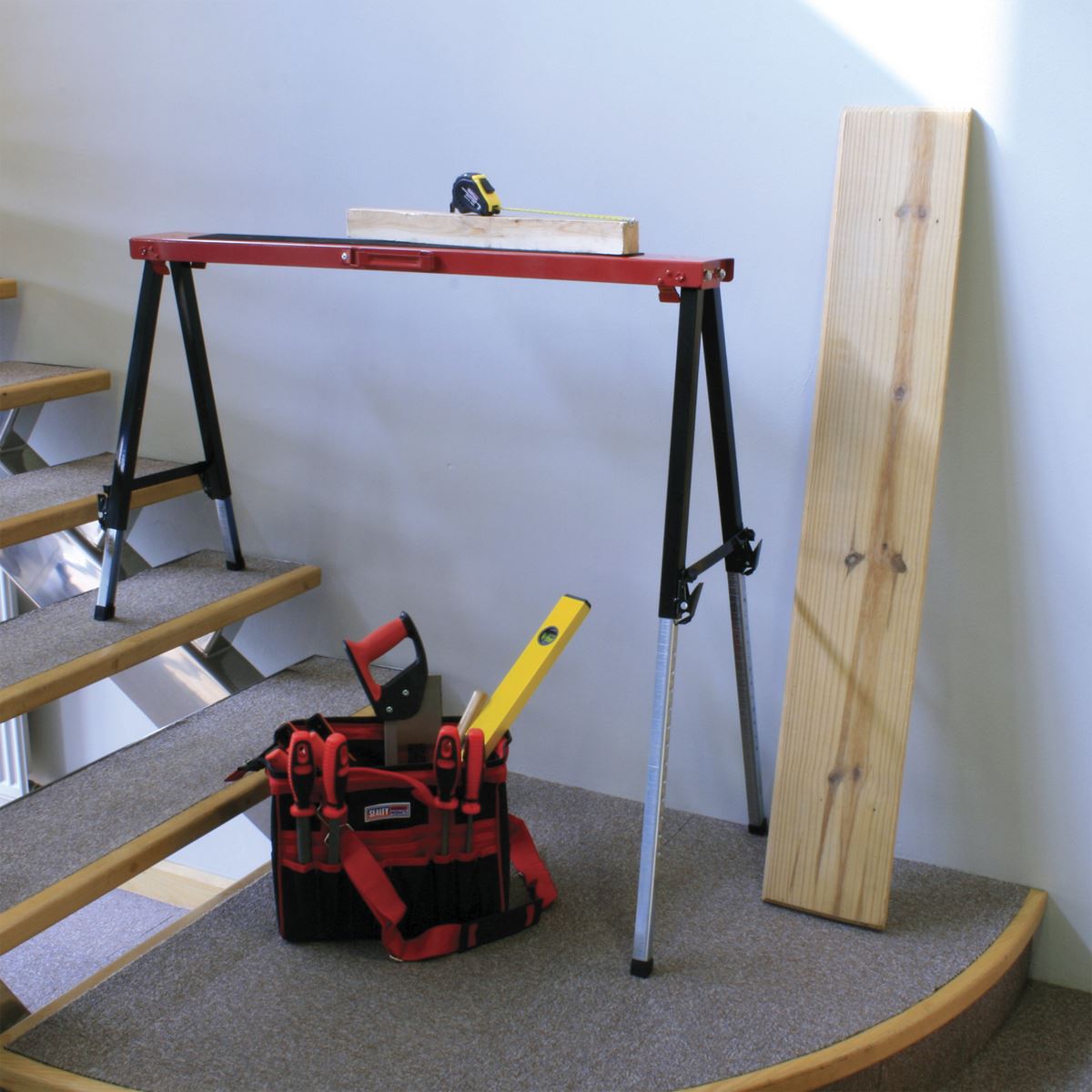 Sealey Fold Down Trestle with Adjustable Legs - Pair FTAL12