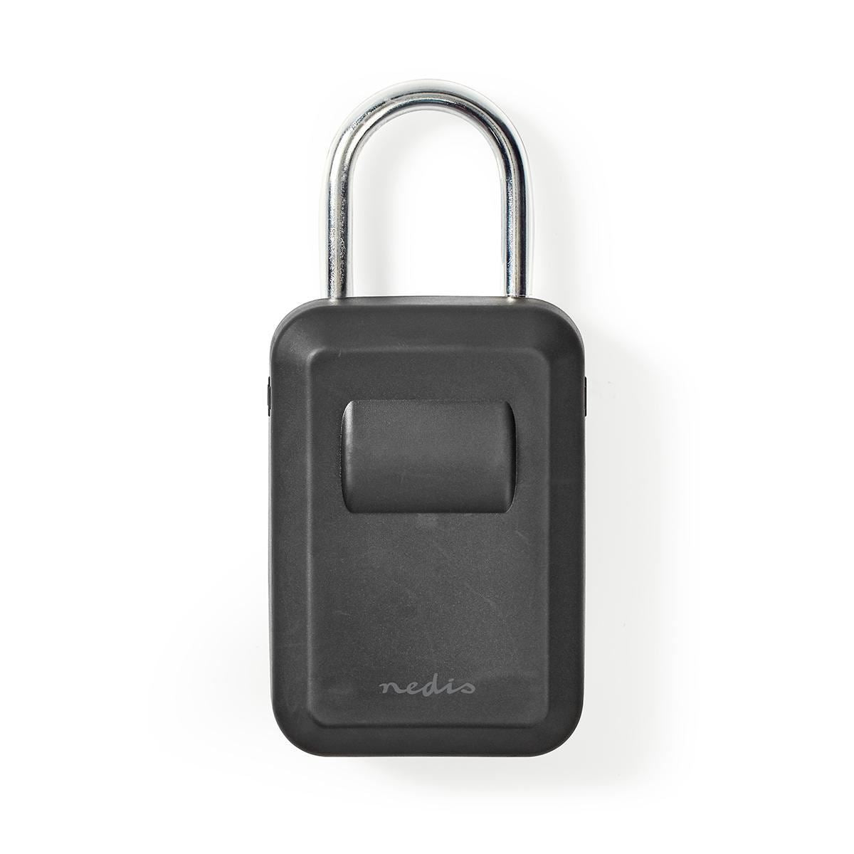 Nedis Vault Key Safe Combination Dial Lock Indoor and Outdoor Black/Silver
