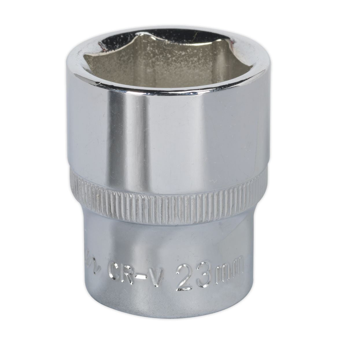 Sealey WallDrive Socket 23mm 1/2"Sq Drive Fully Polished SP1223