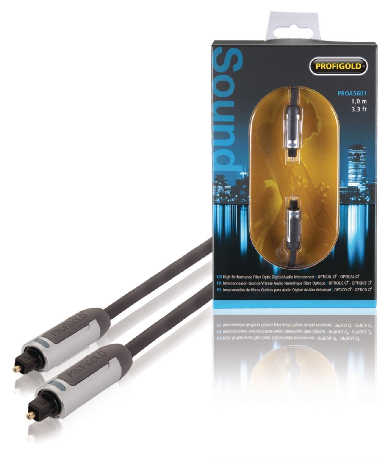 Profigold High Performance Fiber Optic Digital Audio Interconnect 1m (PROA5601)