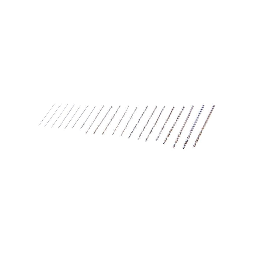 Amtech 20 Piece Hss Metal Micro Tiny Mini Small Drill Bit Set Metric 0.3mm-1.6mm - F0930