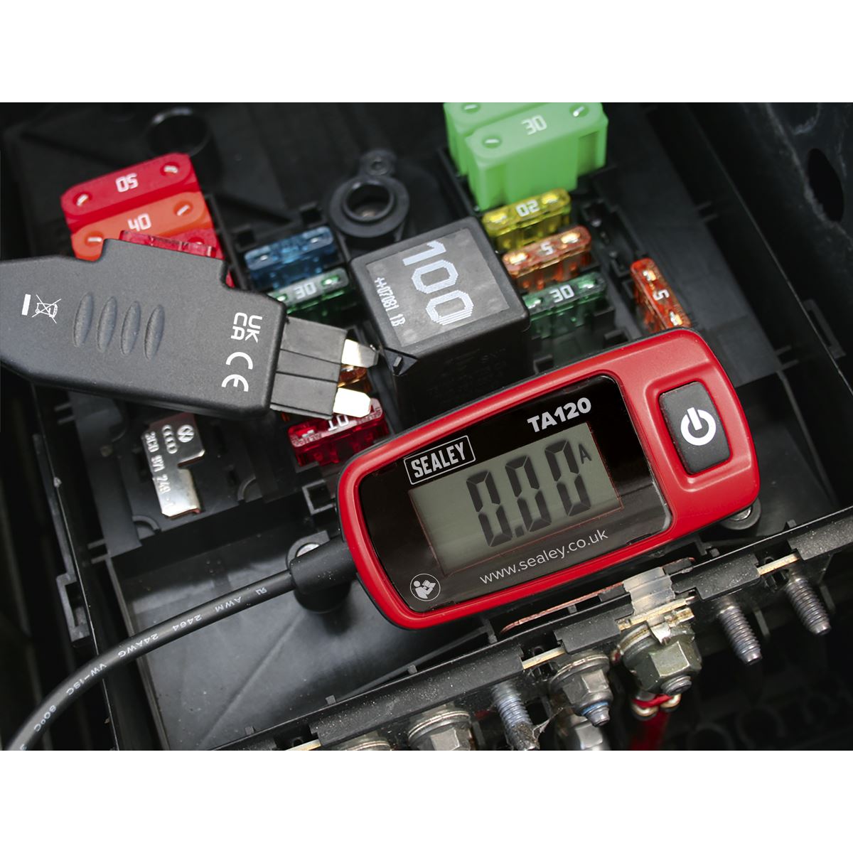 Sealey Automotive Current Tester 20A - Standard Blade Fuse TA120