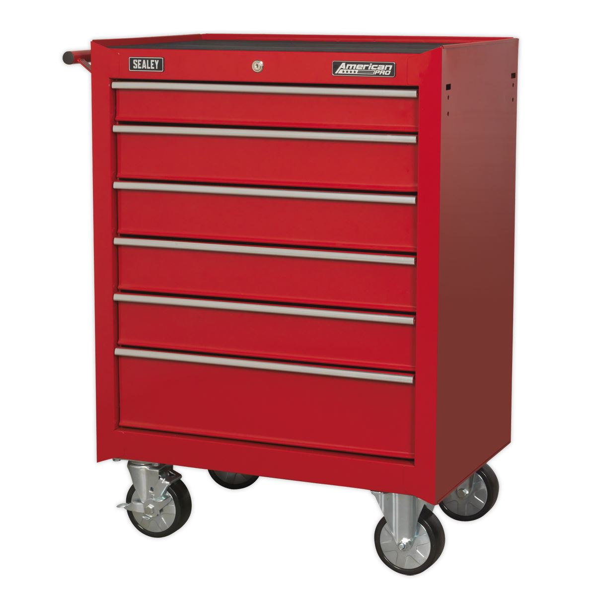 Sealey Rollcab 6 Drawer with Ball-Bearing Slides - Red AP226