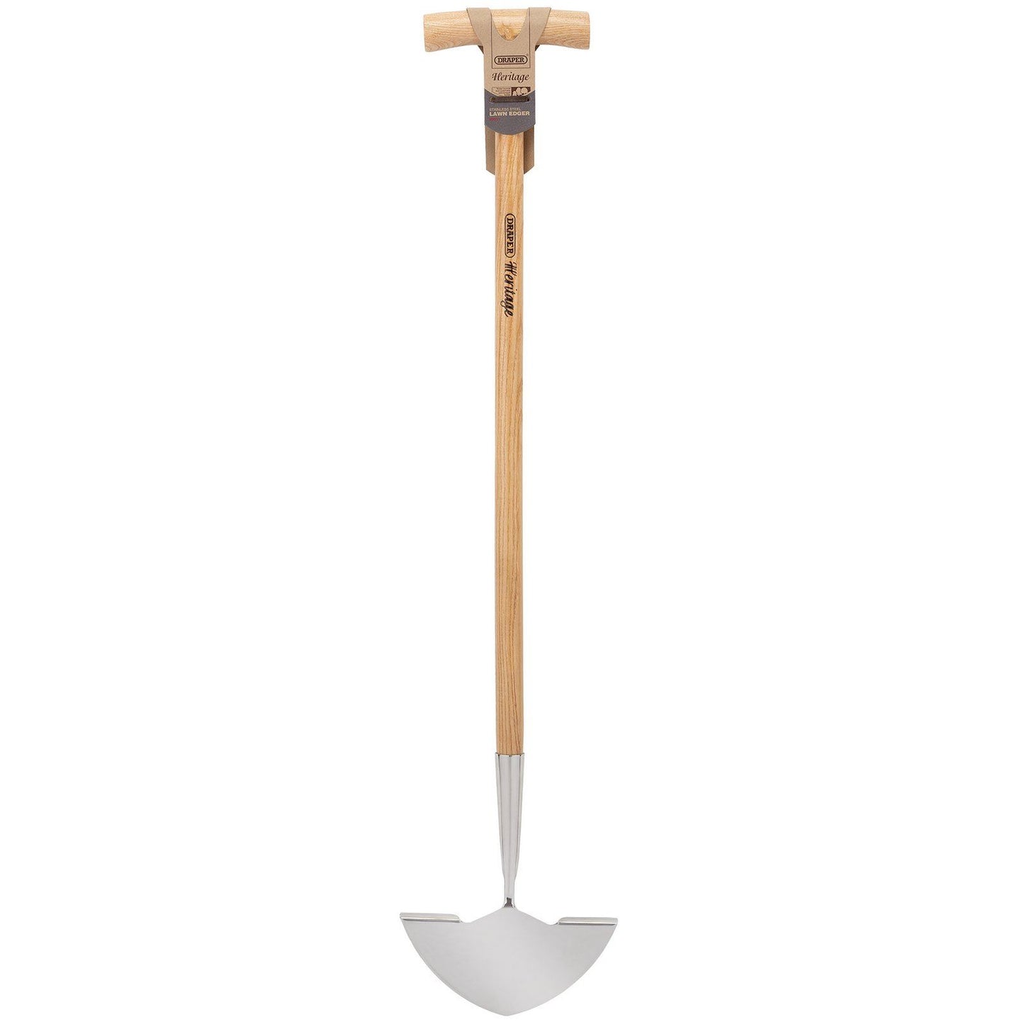 Draper Heritage Stainless Steel Lawn Edger with Ash Handle - 99021
