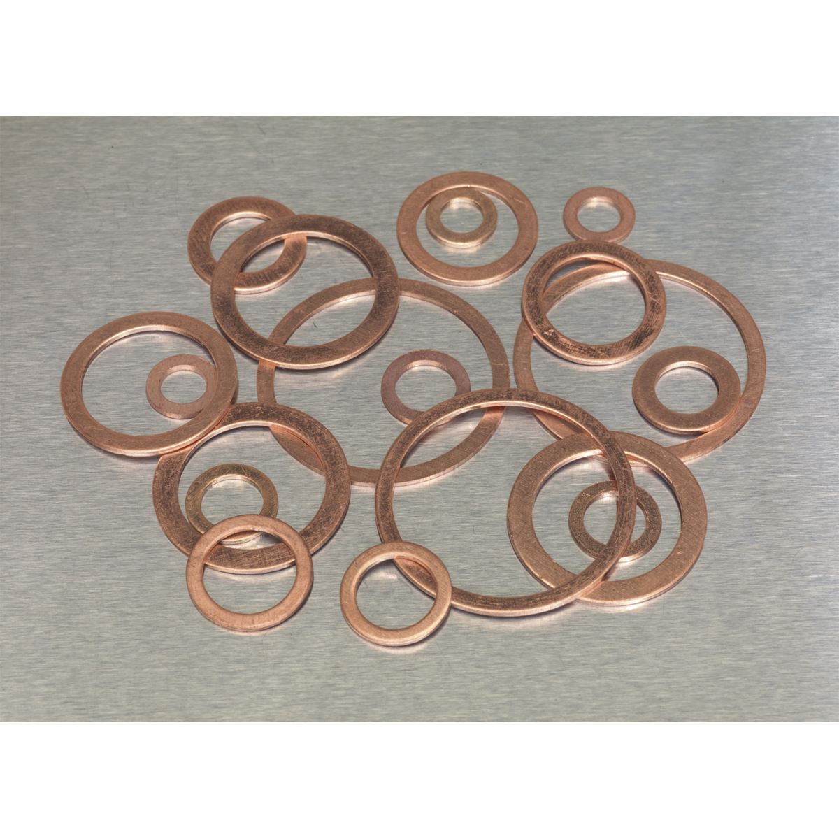 Sealey Copper Sealing Washer Assortment 250pc - Metric AB020CW
