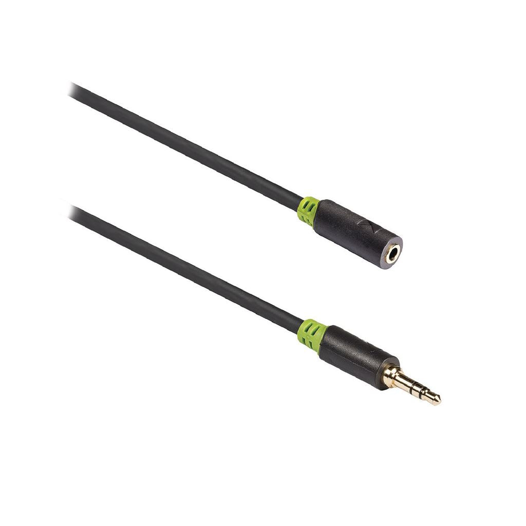 Konig Stereo audio extension cable 3.5mm male to female 1m grey - CABW22050AT10