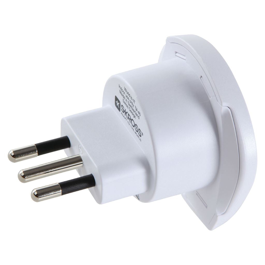 Skross Travel Adapter World-to-Italy Earthed Plug
