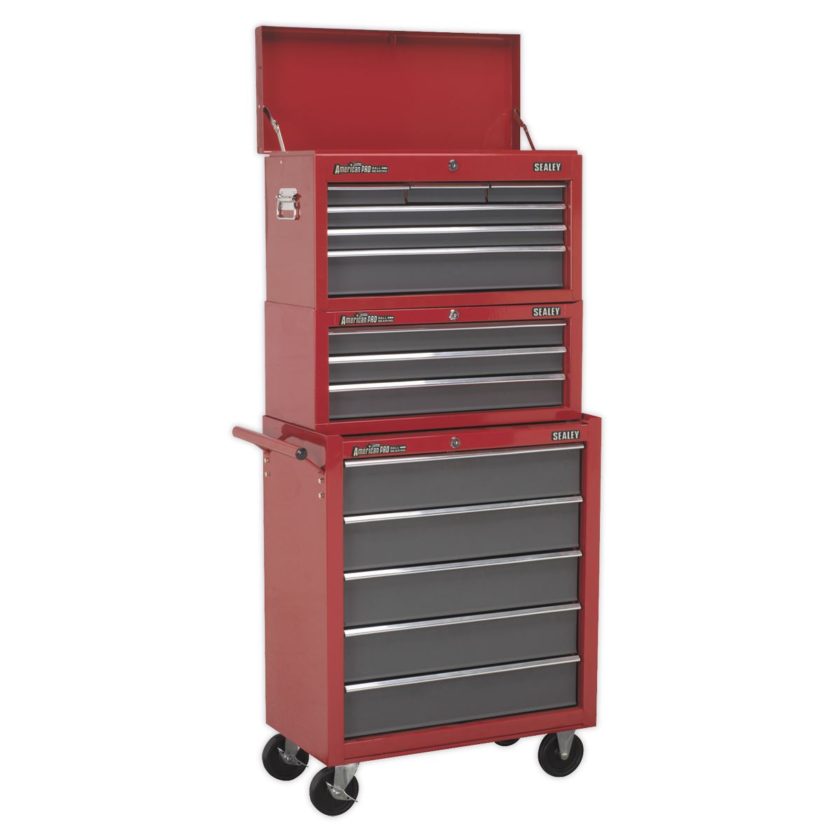 Sealey Rollcab 5 Drawer with Ball-Bearing Slides - Red/Grey AP22505BB