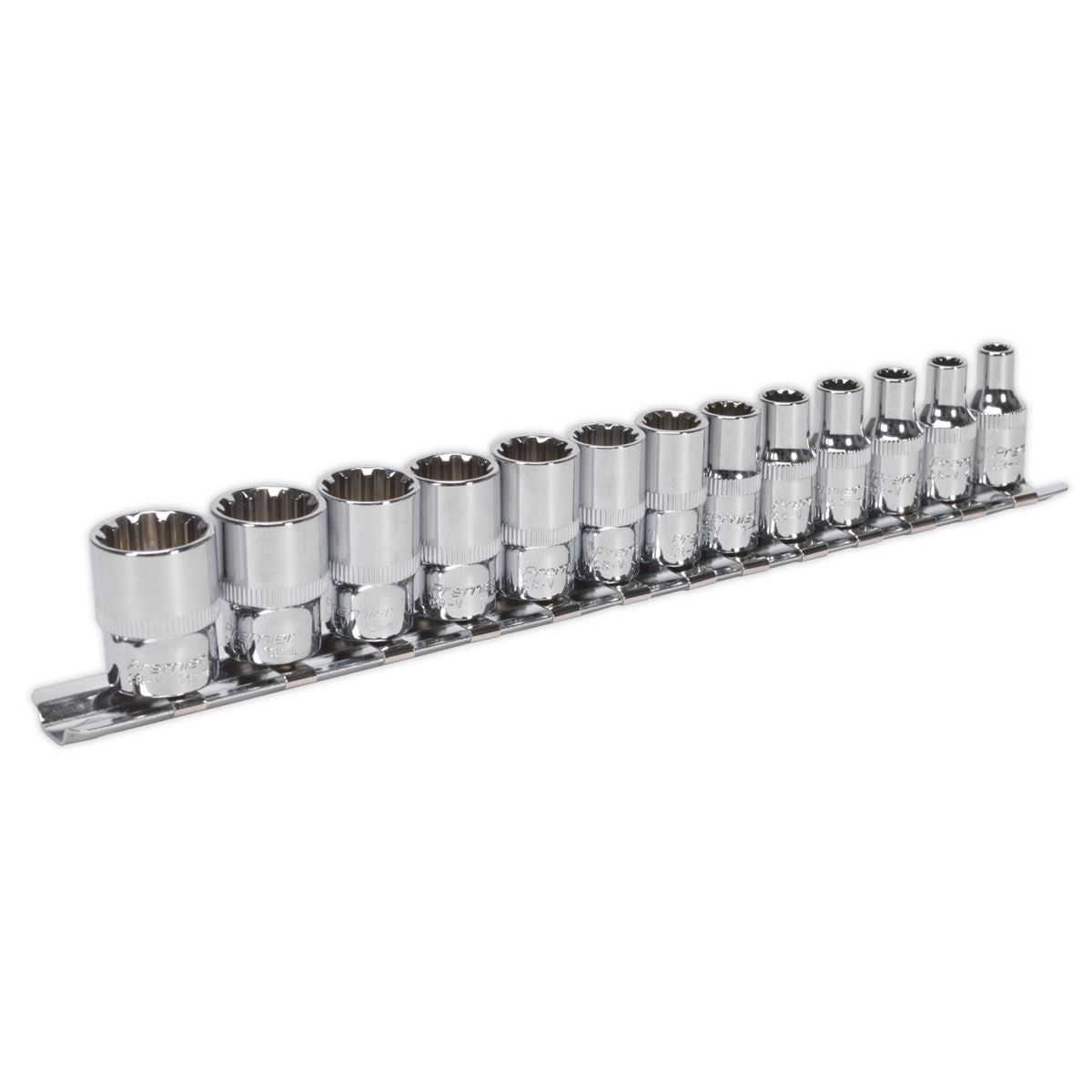 Sealey Socket Set 13pc 1/4"Sq Drive Total Drive AK69813