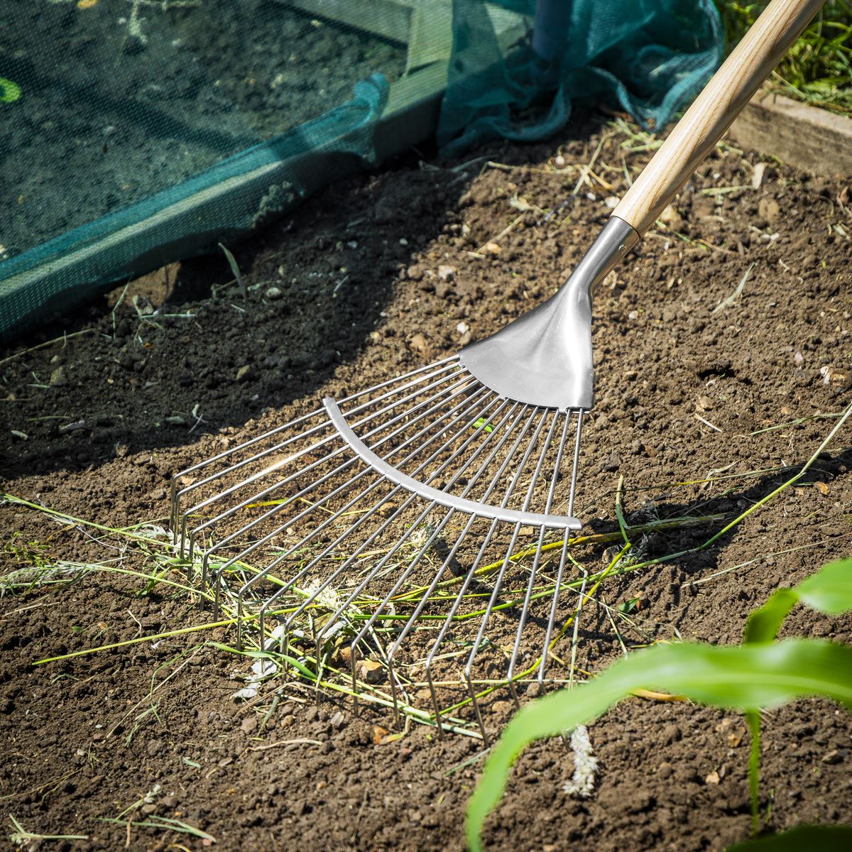Sealey Premier Lawn Rake with Long Ash Handle & Stainless Steel Tines GTWH010