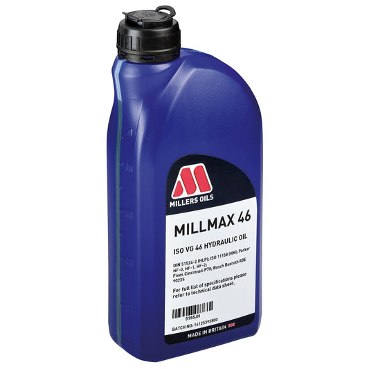 Millers Oils Millmax 46 Hydraulic Oil, 1L