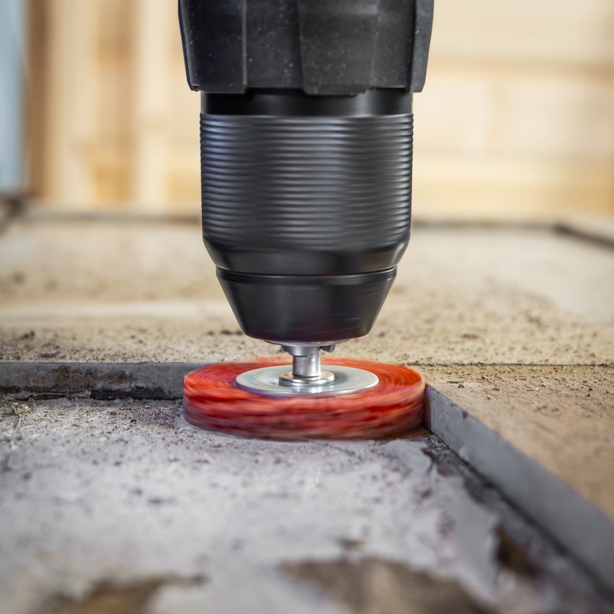 Sealey 50mm Nylon Filament Circular Brush with 6mm Shaft NFBC50