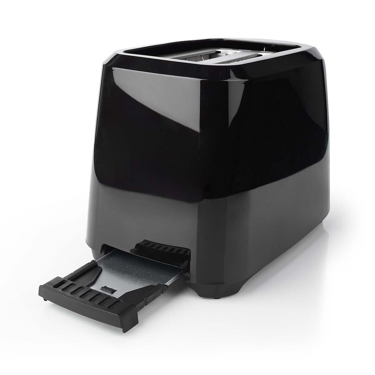 Nedis Toaster 2 Slots with 6 Browning levels Black - KABT150EBK
