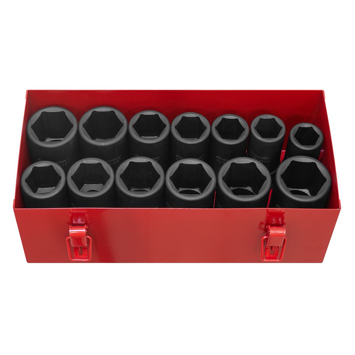 Sealey Impact Socket Set 13pc Deep 3/4"Sq Drive Metric/Imperial AK687