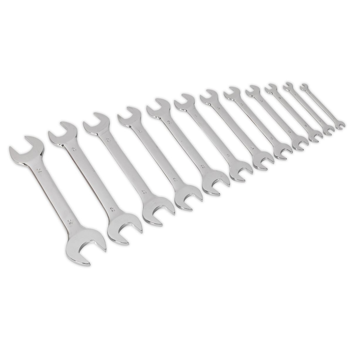 Sealey Double Open-End Spanner Set 12pc Metric S0849