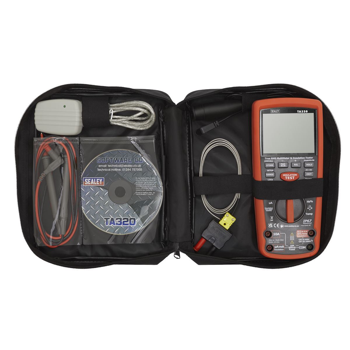 Sealey Digital Automotive Analyser/Insulation Tester - Hybrid TA320