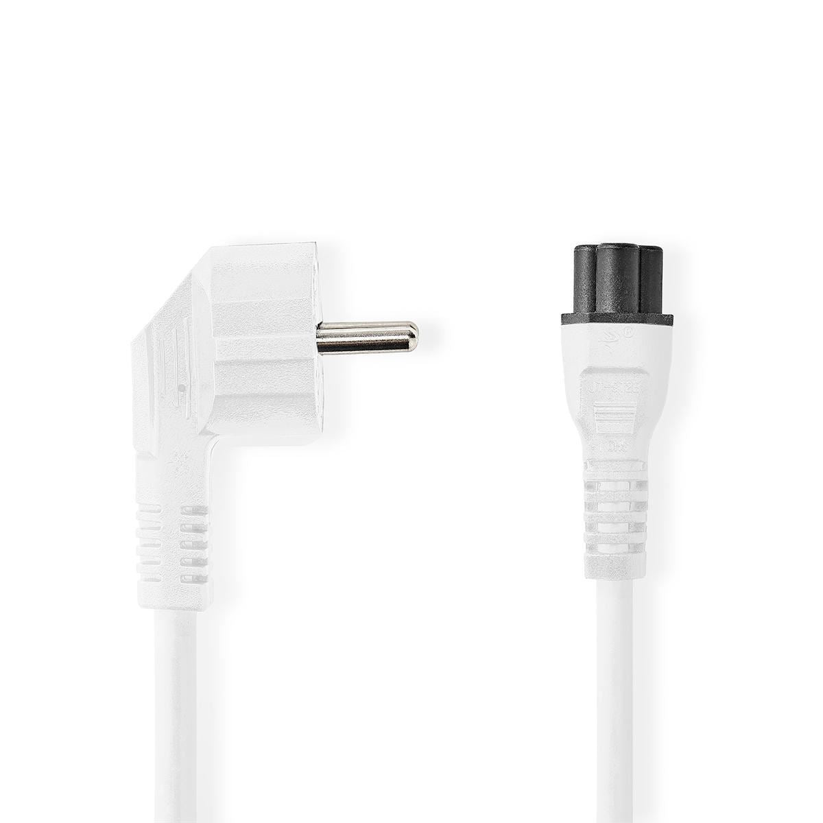 Nedis Power Cable Schuko Male Angled to IEC-320-C5 2m White