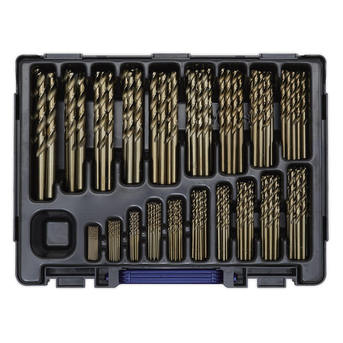 Sealey HSS Cobalt Fully Ground Drill Bit Assortment 170pc 1-10mm DBS170CB