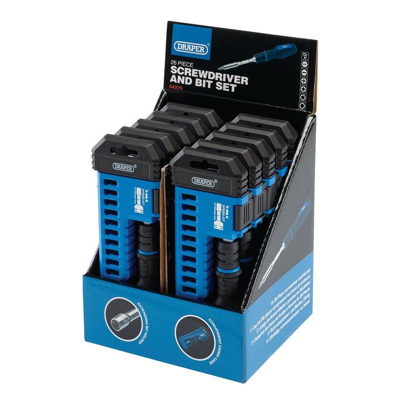 Draper 26Pc Ext. S/Driver & Bit Set RBS26E - 04275