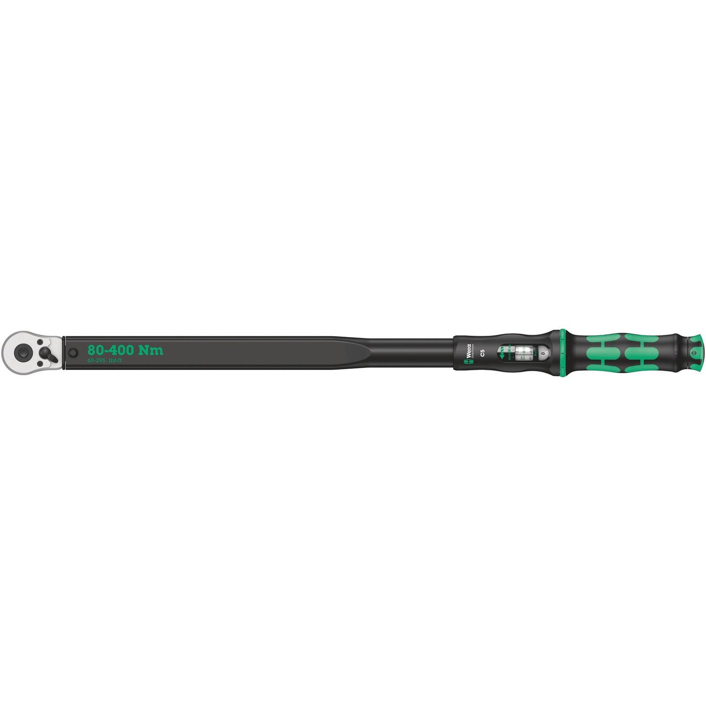 Wera Click Torque C 5 Torque Wrench/Spanner 80 - 400Nm 1/2" Sq. 075624