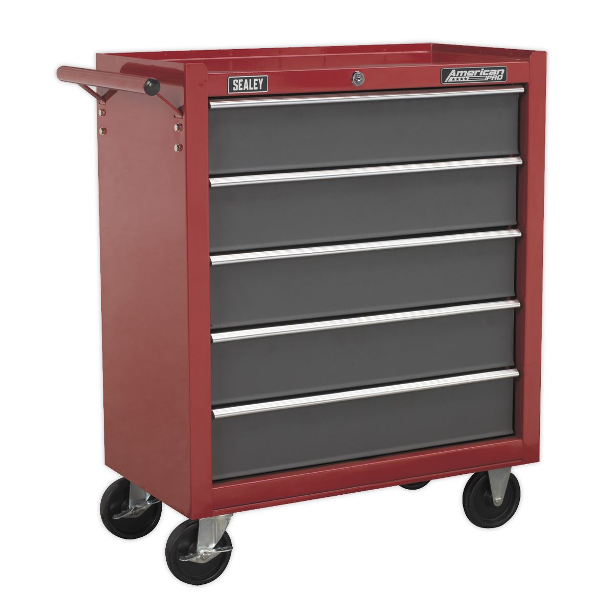 Sealey Rollcab 5 Drawer with Ball-Bearing Slides - Red/Grey AP22505BB