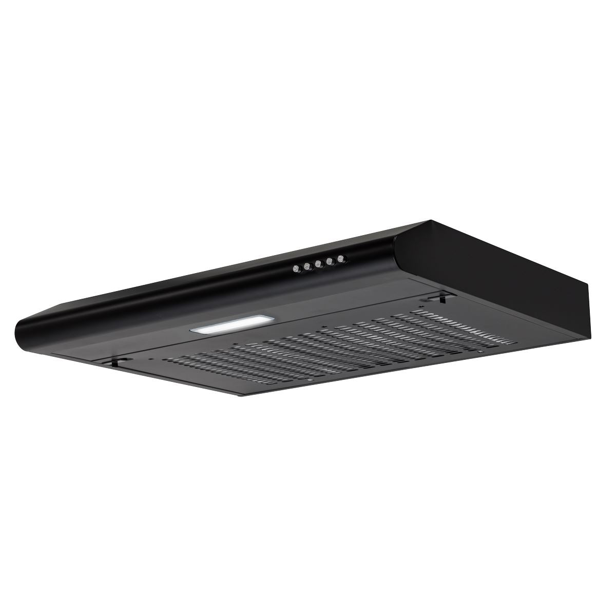 Baridi Visor Cooker Hood Extractor Fan 60cm - Black DH107
