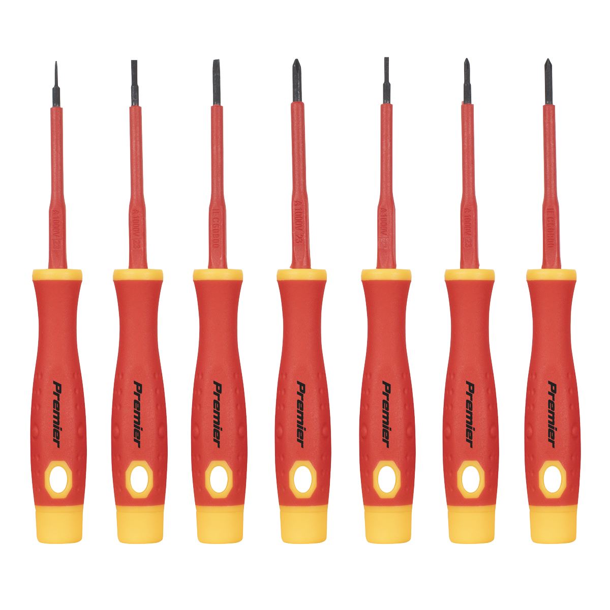 Sealey Premier Precision Screwdriver Set 7pc - VDE Approved AK61201