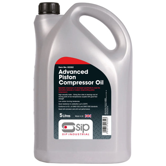 SIP Industrial 5ltr Advanced Compressor Oil