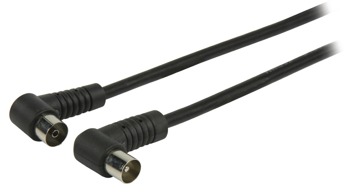 Glaxio Coax antenna cable coax male angled - coax female angled 3m black