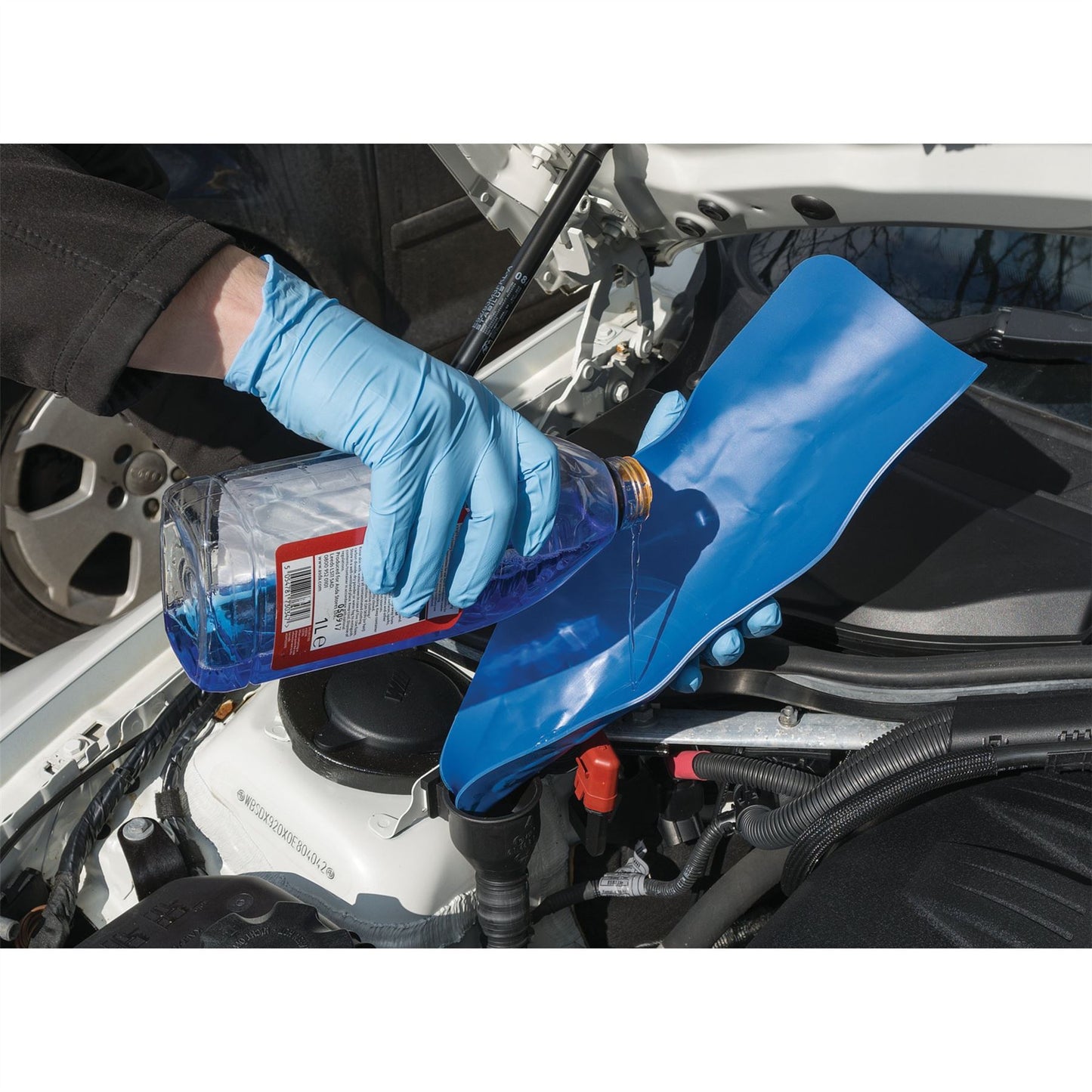 Draper Foldable Flexible Collapsible Funnel Pourer Fluid/Engine Oil Filler 04954