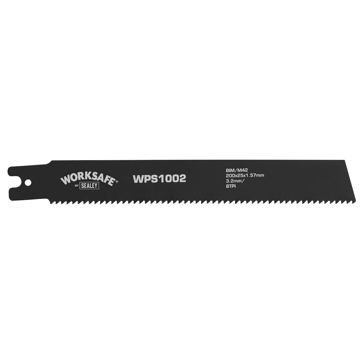 Sealey Pipe Saw Blade 200 x 25 x 1.7mm 8tpi - Pack of 5 WPS1002