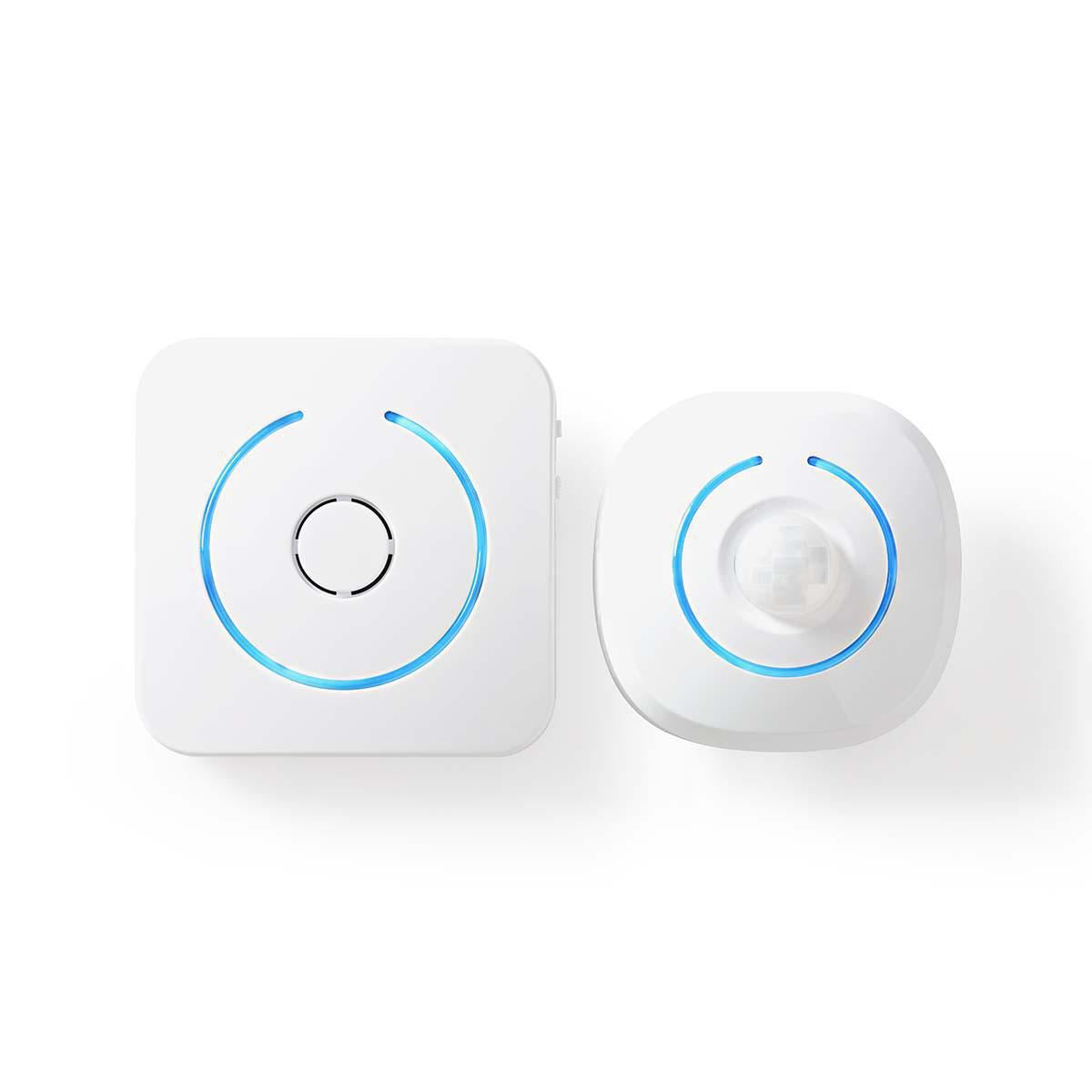 Nedis Home Security Motion Detector Chime 8 Ringtones Signals with light & sound - ALRMMW20WT